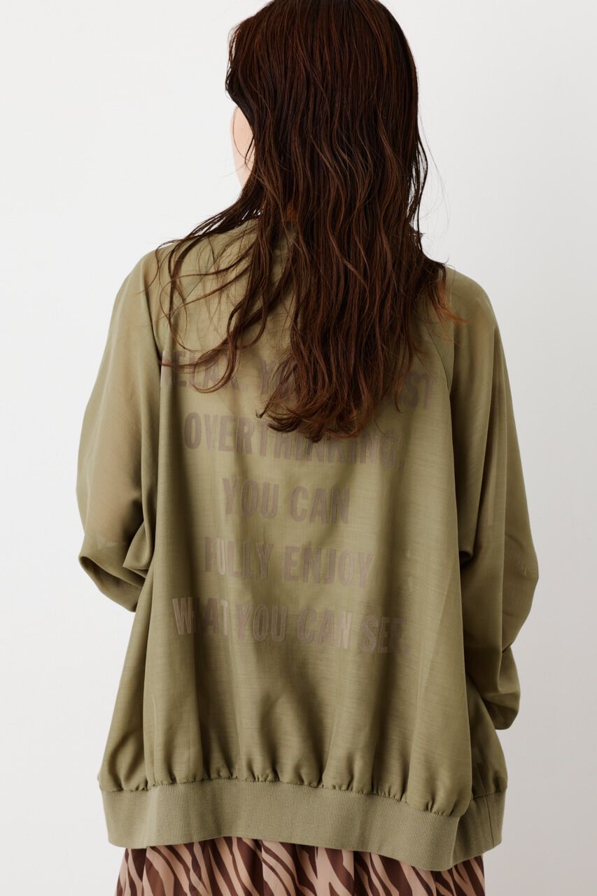 RODEO CROWNS「ボリュームスリーブシアーブルゾン」|ブルゾン・スタジャン|