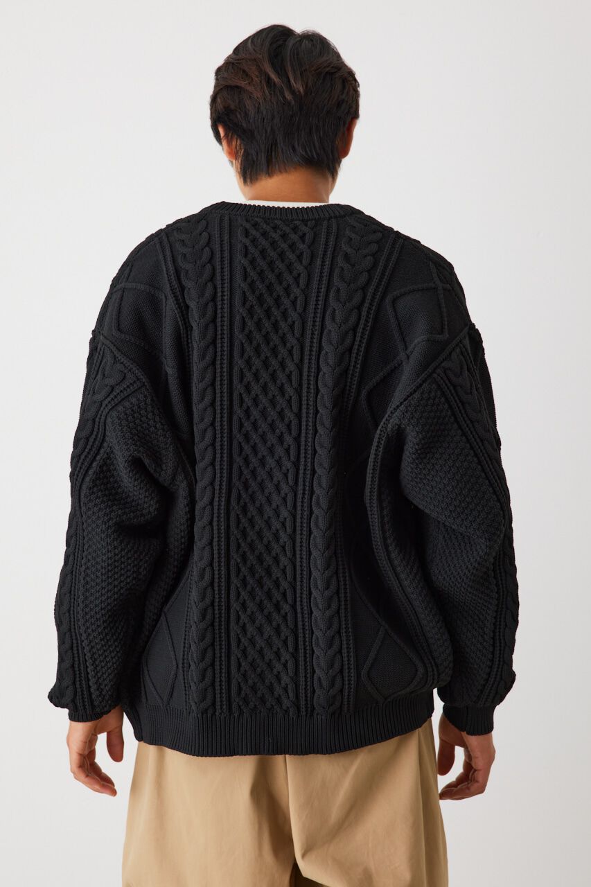 RODEO CROWNS「A-LIGHT KNIT ケーブルカーディガン」|カーディガン|