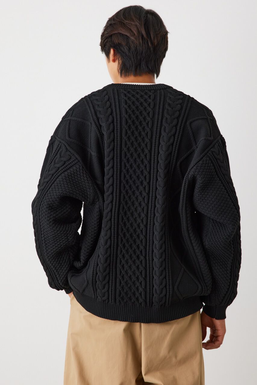 RODEO CROWNS「A-LIGHT KNIT ケーブルカーディガン」|カーディガン|