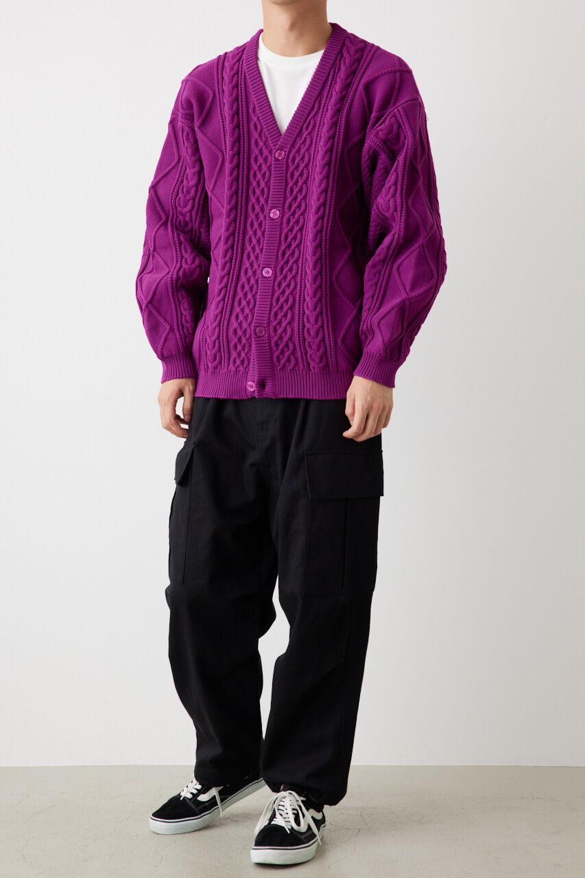 RODEO CROWNS「A-LIGHT KNIT ケーブルカーディガン」|カーディガン|