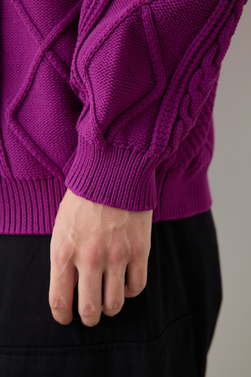 RODEO CROWNS「A-LIGHT KNIT ケーブルカーディガン」|カーディガン|