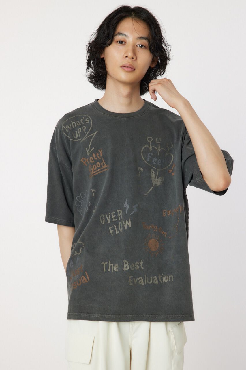 RODEO CROWNS「FREEHAND Tシャツ」|Tシャツ・カットソー|L/BLK1