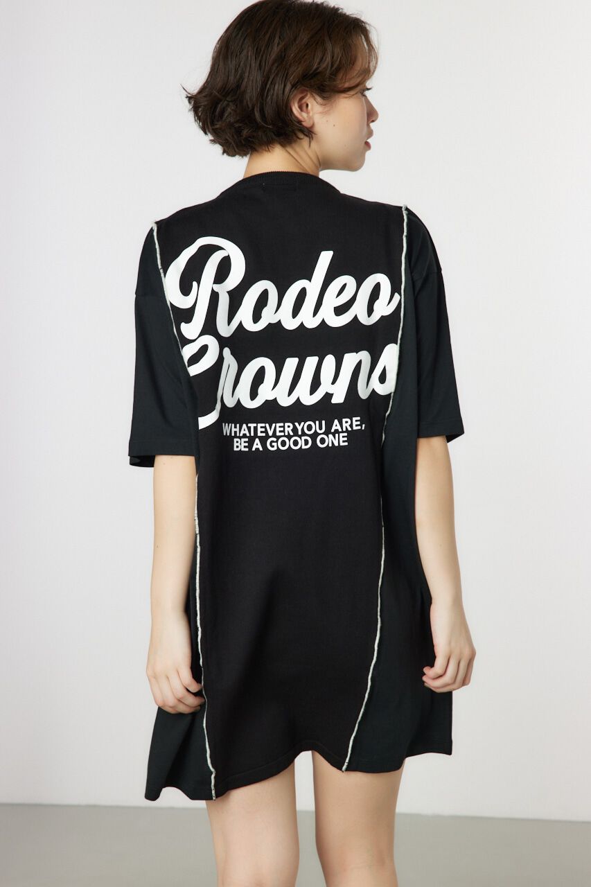 RODEO CROWNS「ドッキングメロウニットワンピース」|ワンピース|BLK