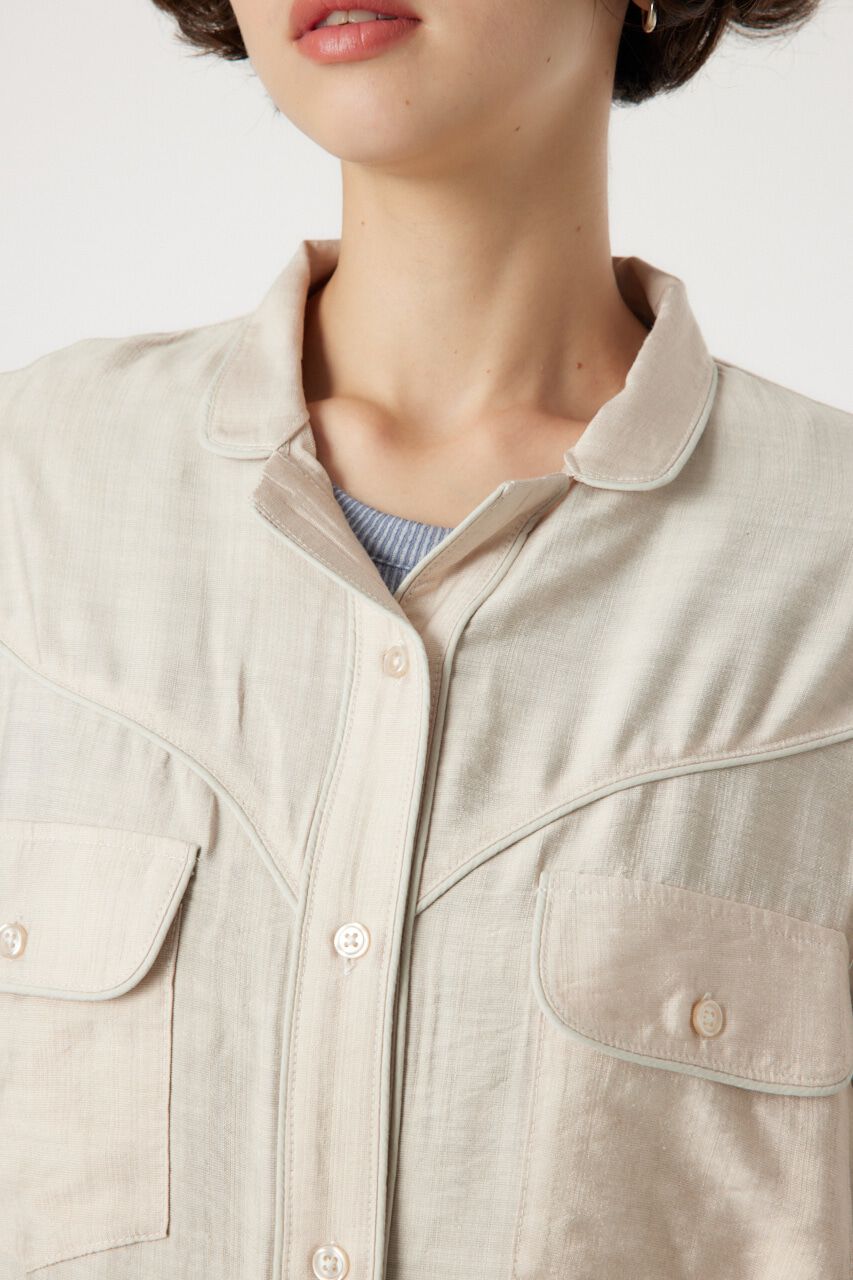 RODEO CROWNS「パイピングウエスタンシャツ」|シャツ・ブラウス|