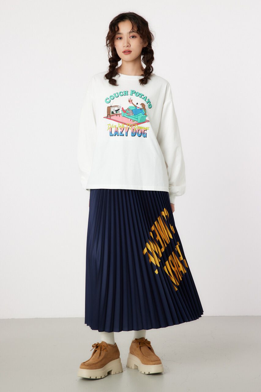 RODEO CROWNS「メッセージロゴプリーツスカート」|その他|