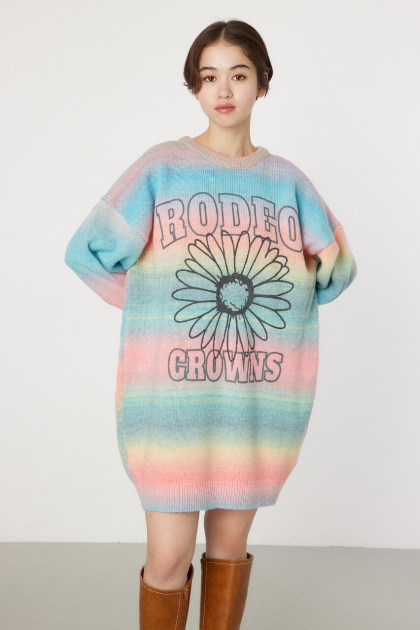 RODEO CROWNS「2wayフラワーニットワンピース」|ワンピース|