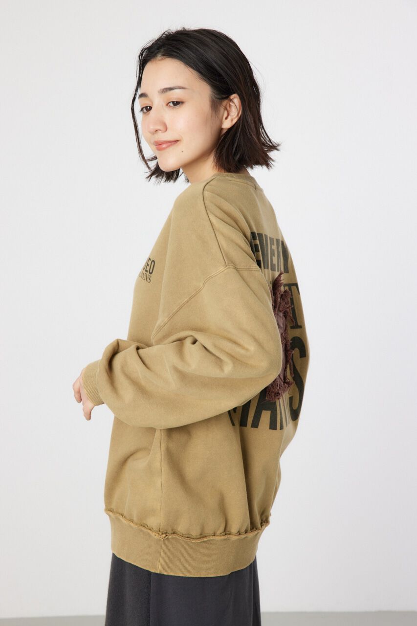 RODEO CROWNS「ダメージCROWNアップリケスウェット」|パーカー|