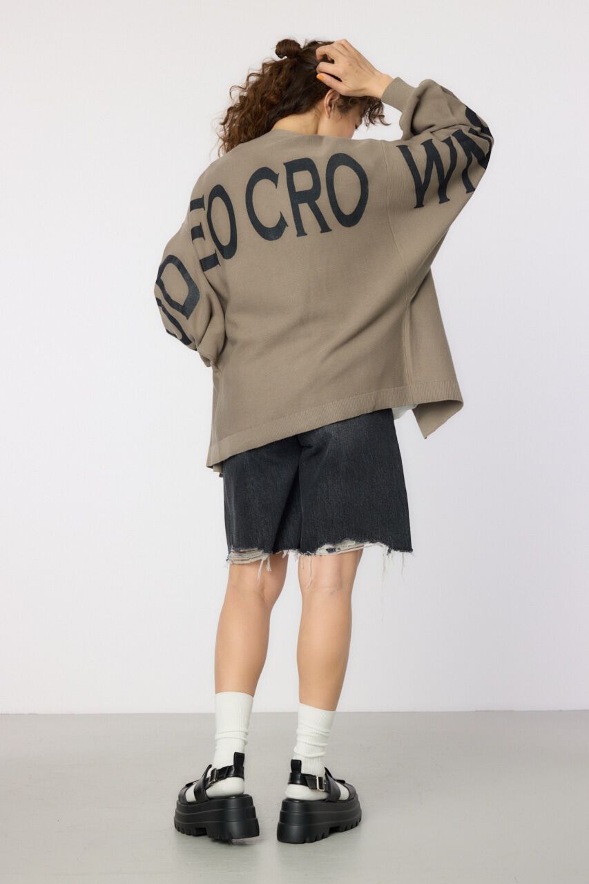 RODEO CROWNS「バックロゴドルマンニットカーディガン」|ニット・セーター|