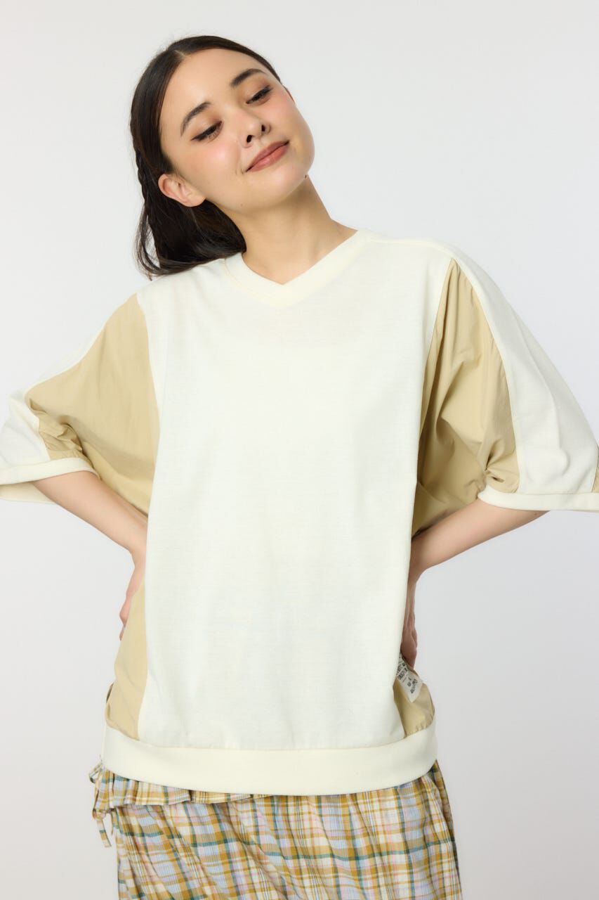 RODEO CROWNS「ドッキング切替ドルマントップス」|Tシャツ・カットソー|