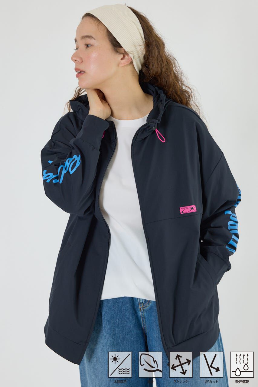 RODEO CROWNS「(OP)ラッシュガード ジップパーカー」|パーカー|BLK