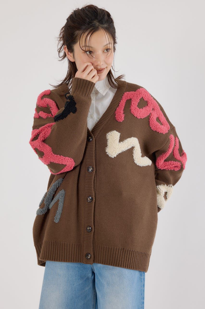 RODEO CROWNS「LETTER LOGOニットカーディガン」|カーディガン|