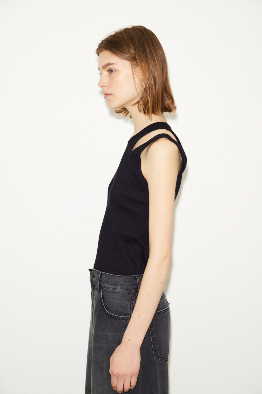 SLY「OPEN ARM RIB トップス」|Tシャツ・カットソー|