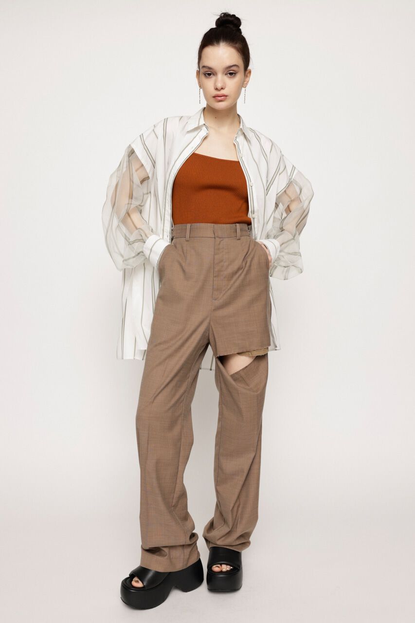 SLY「CUT OFF WIDE STRAIGHT パンツ」|その他|