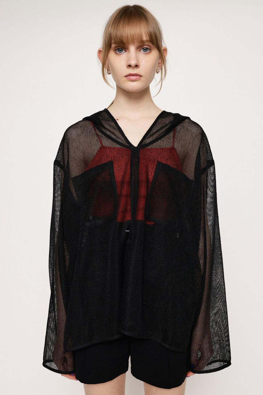 SLY「HOODED MESH ブラウス」|シャツ・ブラウス|