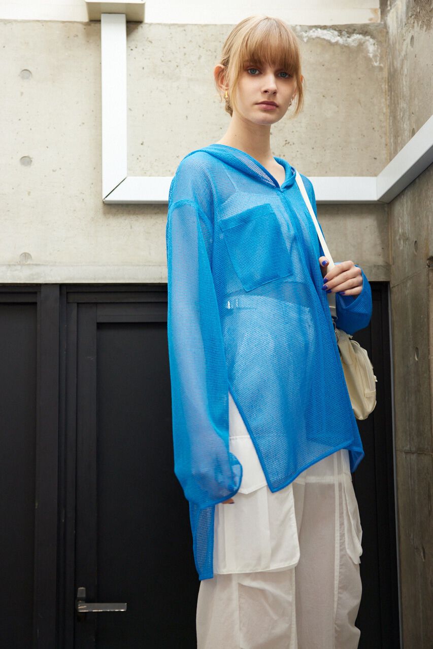 SLY「HOODED MESH ブラウス」|シャツ・ブラウス|