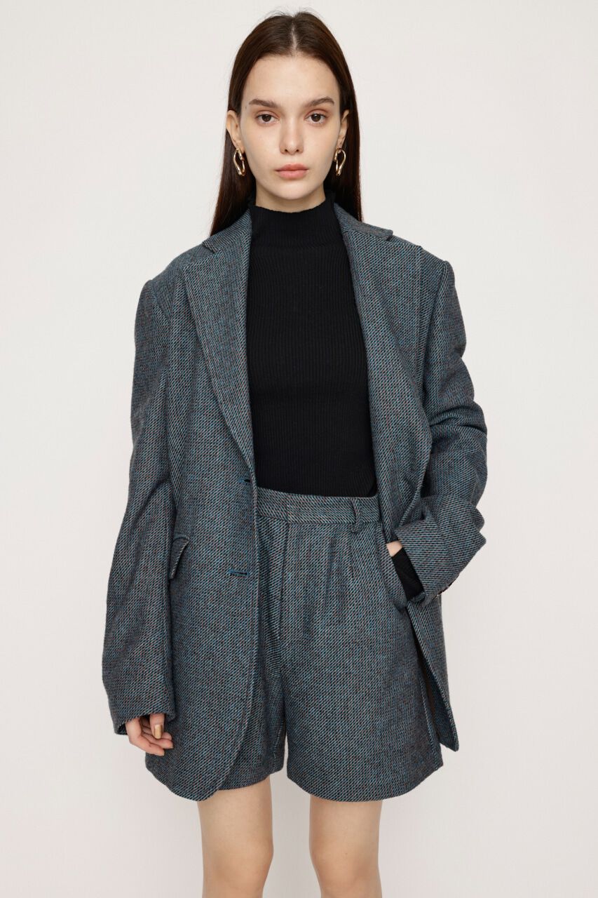 SLY「WOOL BLEND GUN CLUB CHECK ショートパンツ」|その他|M/BLU7