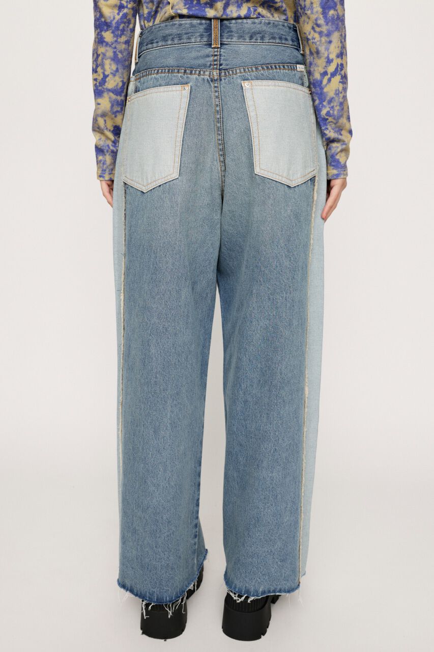 SLY「L／W INSIDE OUT WIDE STRAIGHT-B」|デニム|