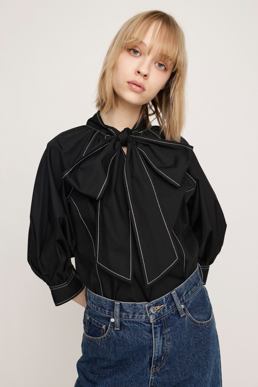 SLY「2WAY VOLUME SLEEVE STITCH ブラウス」|シャツ・ブラウス|
