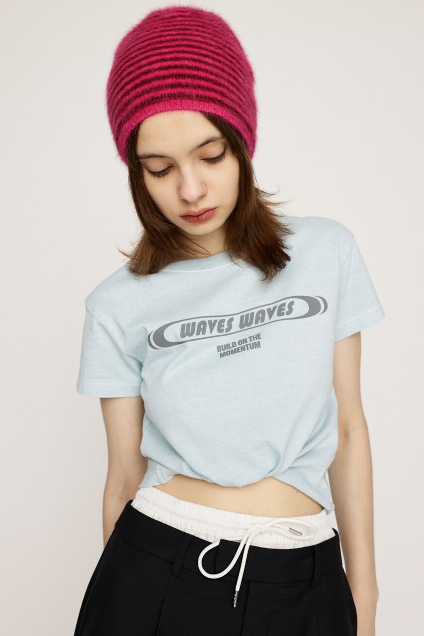 SLY「FRONT PRINT COMPACT Tシャツ」|Tシャツ・カットソー|