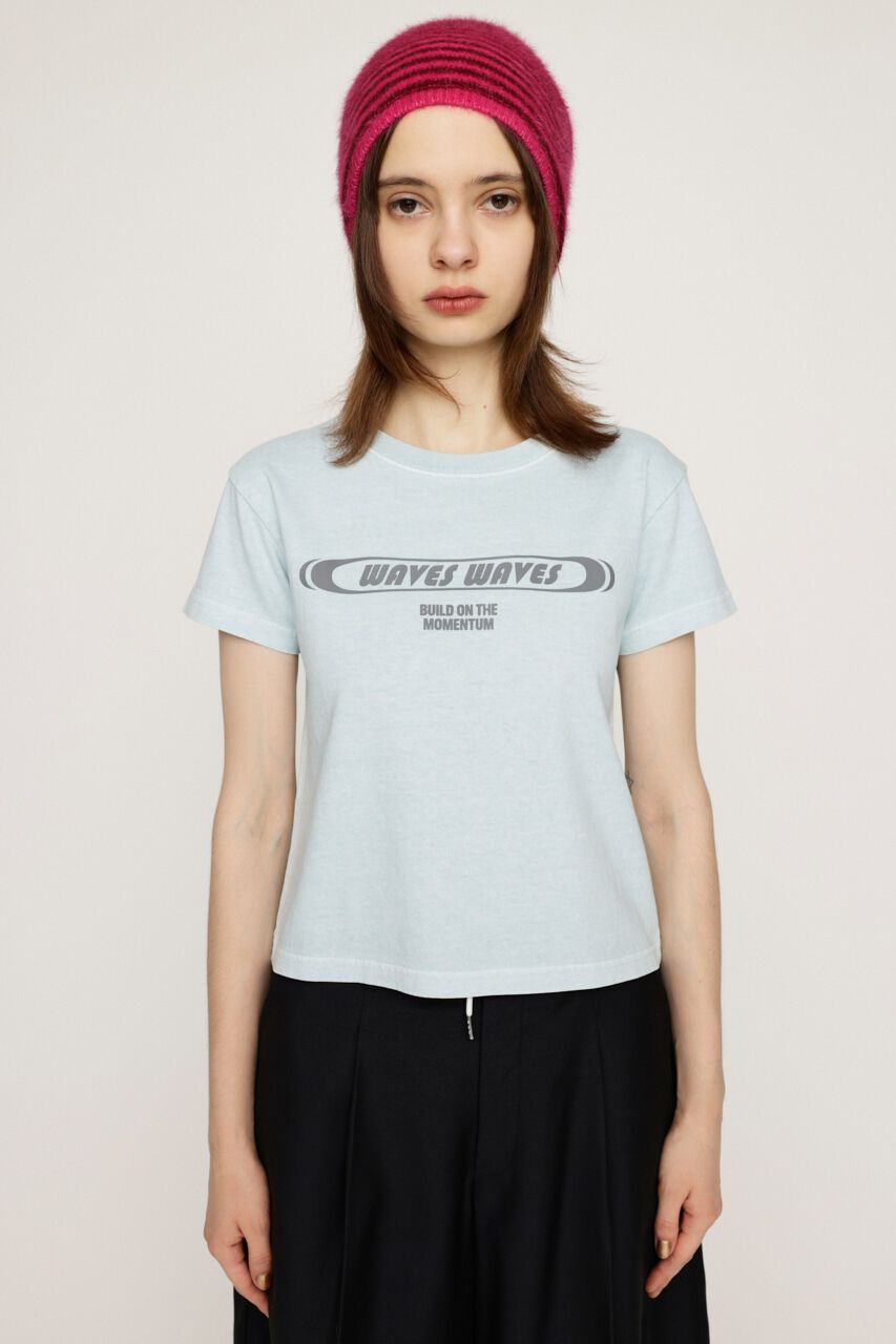 SLY「FRONT PRINT COMPACT Tシャツ」|Tシャツ・カットソー|