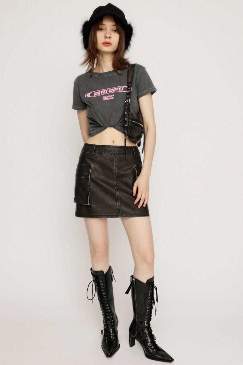 SLY「FRONT PRINT COMPACT Tシャツ」|Tシャツ・カットソー|