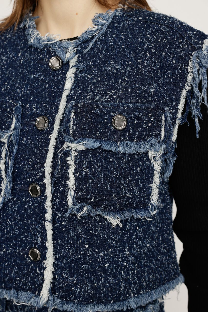 SLY「GRAIN TWEED VEST-BE」|その他|