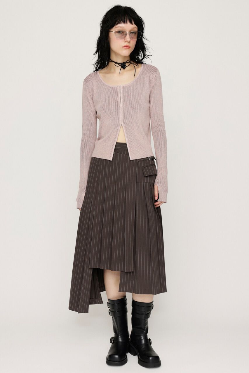 SLY「WRAP PLEATS ミディアムスカート」|スカート|