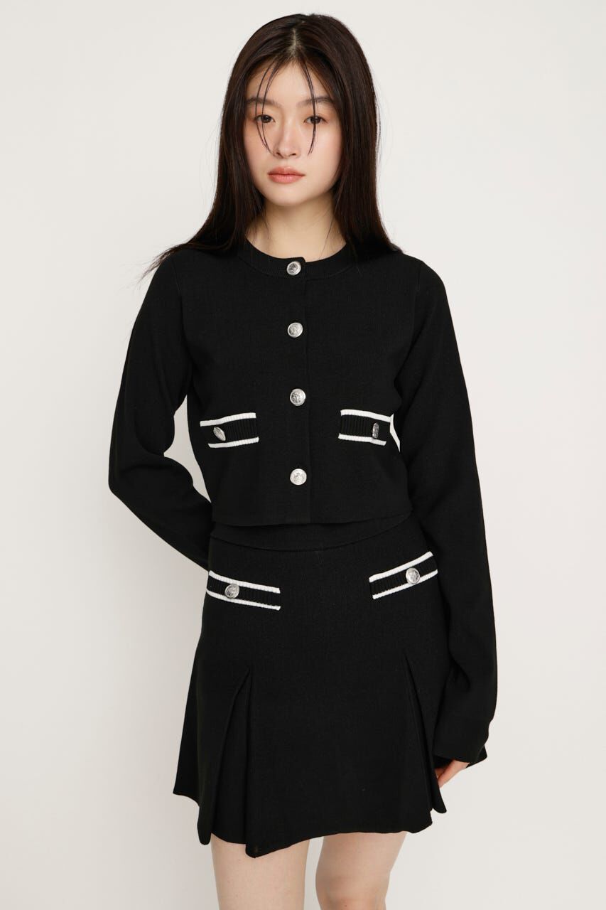SLY「MILANO RIB KNIT カーディガン」|カーディガン|BLK