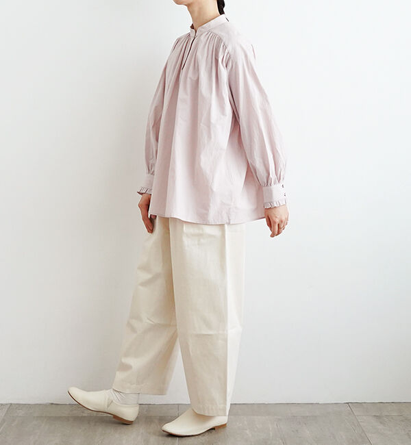 オオカミとフクロウ「フクロウとまひるの月のリリーワルツ&ldquo;ブラウス&rdquo;」|シャツ・ブラウス|