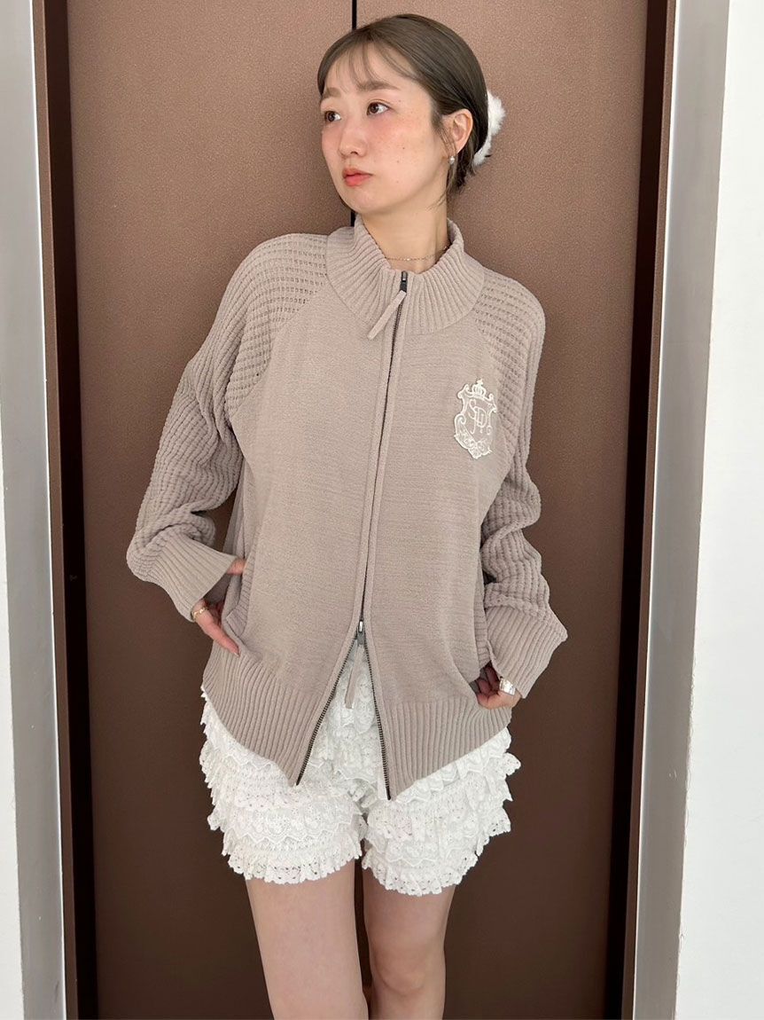 SNIDEL HOME「ジップアップニットカーディガン」|ルームウェア|