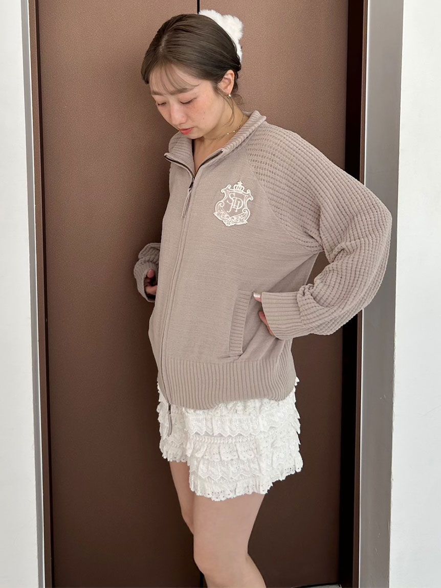 SNIDEL HOME「ジップアップニットカーディガン」|ルームウェア|