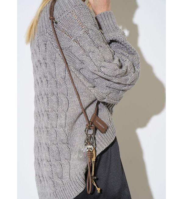 ELENDEEK「MULTI SMARTPHONE LEATHER SHOULDER」|モバイルケース|ブラウン