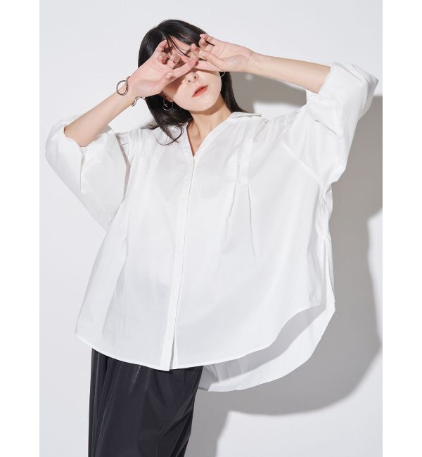 ELENDEEK「SKIPPER VOLUME SLEEVE BL」|シャツ・ブラウス|