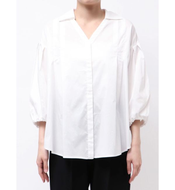 ELENDEEK「SKIPPER VOLUME SLEEVE BL」|シャツ・ブラウス|