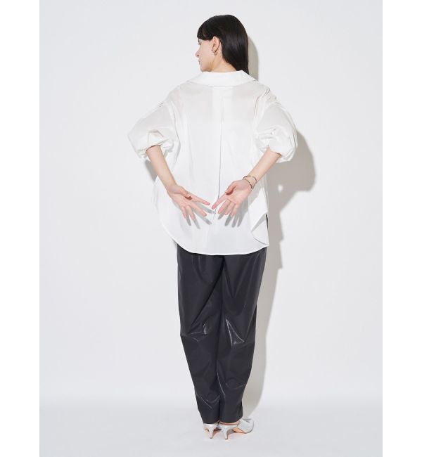 ELENDEEK「SKIPPER VOLUME SLEEVE BL」|シャツ・ブラウス|