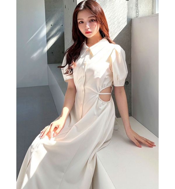 RESEXXY「ウエストオープンシャツワンピース」|ワンピース|