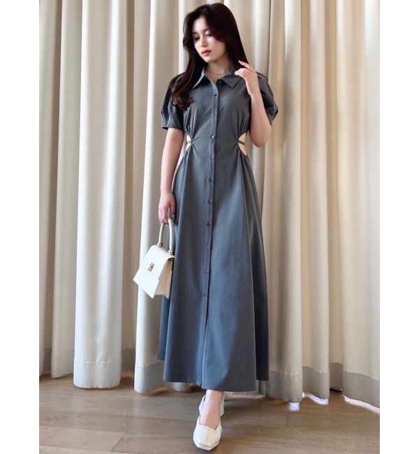 RESEXXY「ウエストオープンシャツワンピース」|ワンピース|