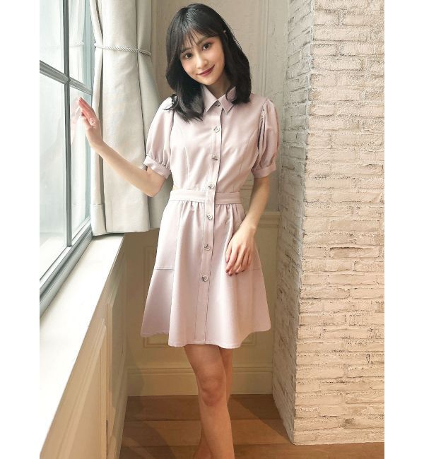 RESEXXY「サイドスリットシャツワンピース」|ワンピース|