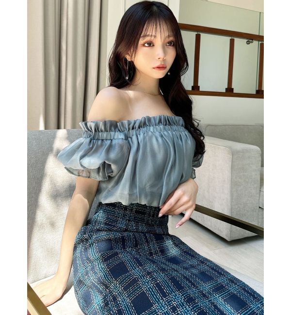 RESEXXY「クロップドオフショルトップス」|シャツ・ブラウス|