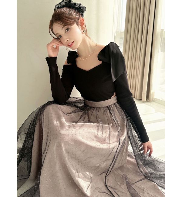 RESEXXY「シャイニーフレアワンピース」|ワンピース|