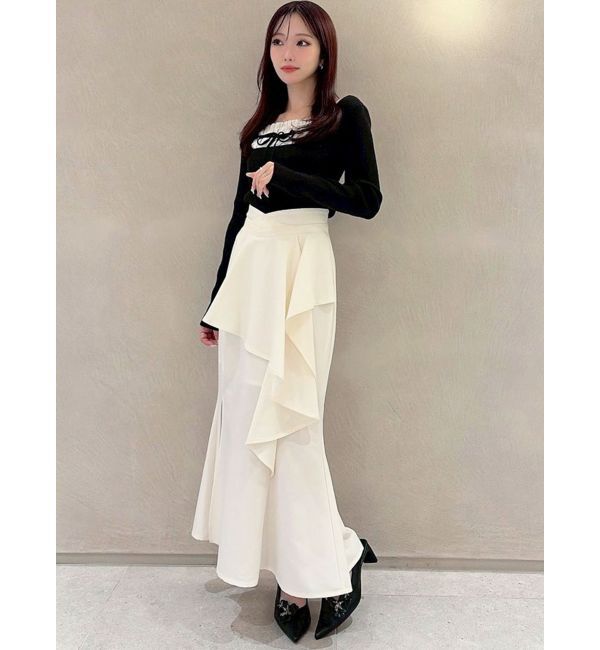 RESEXXY「アシンメトリーラッフルマーメイドスカート」|スカート|