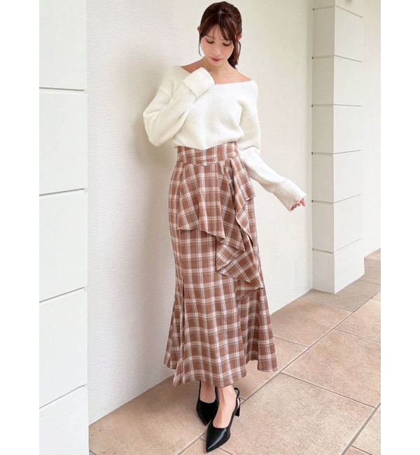 RESEXXY「アシンメトリーラッフルマーメイドスカート」|スカート|