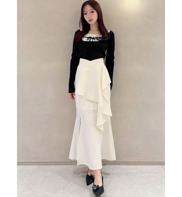 RESEXXY「アシンメトリーラッフルマーメイドスカート」|スカート|