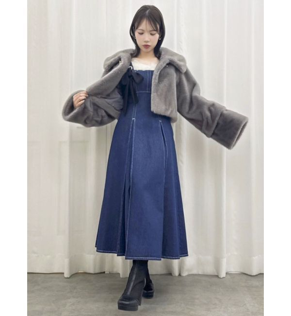 dazzlin「フロントツインリボンジャンスカ」|ワンピース|