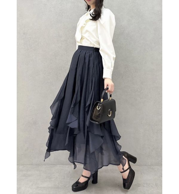 dazzlin「ペタルヘムオーガンスカート」|スカート|