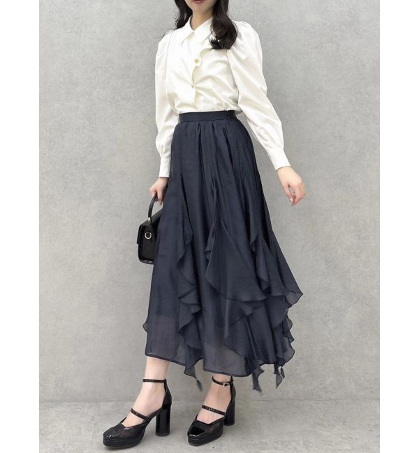 dazzlin「ペタルヘムオーガンスカート」|スカート|