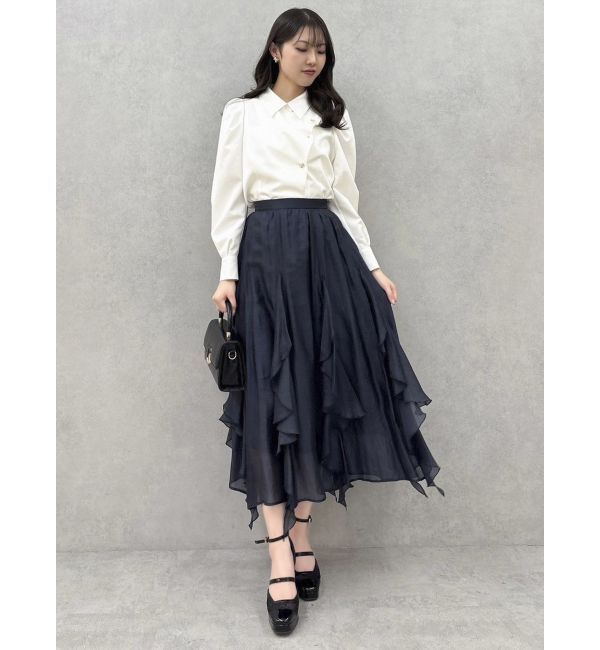 dazzlin「ペタルヘムオーガンスカート」|スカート|