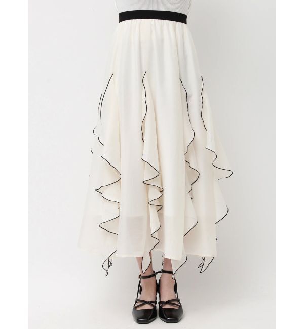 dazzlin「ペタルヘムオーガンスカート」|スカート|