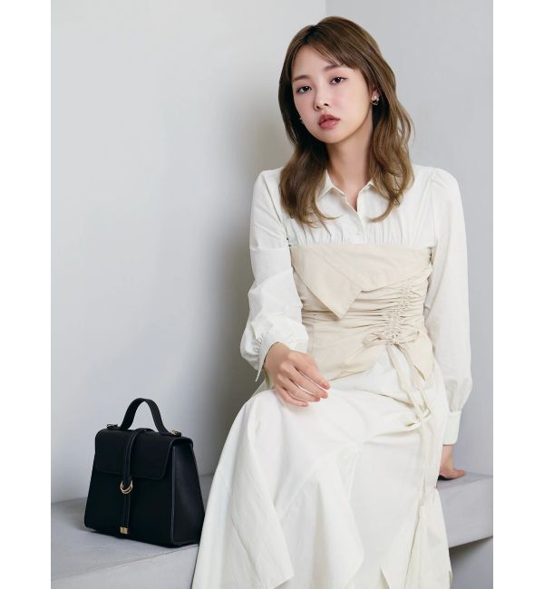 dazzlin「ギャザーシャツボリュームワンピース」|ワンピース|