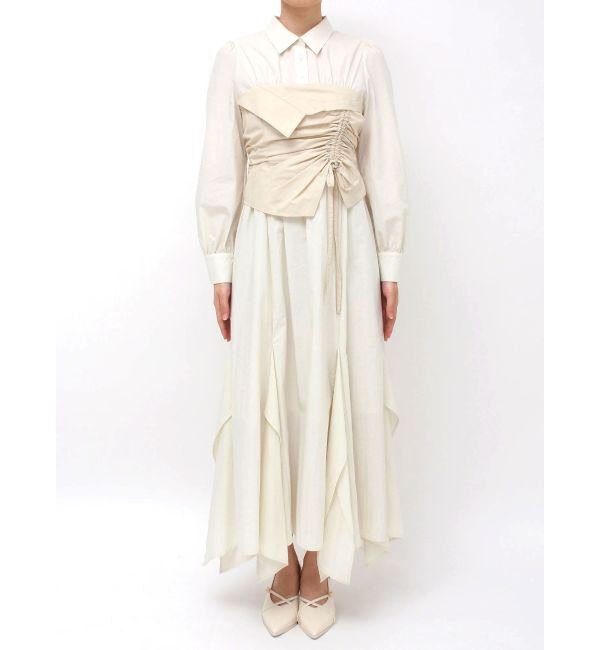 dazzlin「ギャザーシャツボリュームワンピース」|ワンピース|